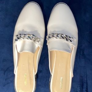 White Mules never worn still in bag